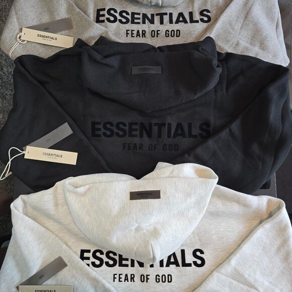 Essentials Fear of God Hoodie – Black, Oatmeal - New with tag - Picture 1 of 8
